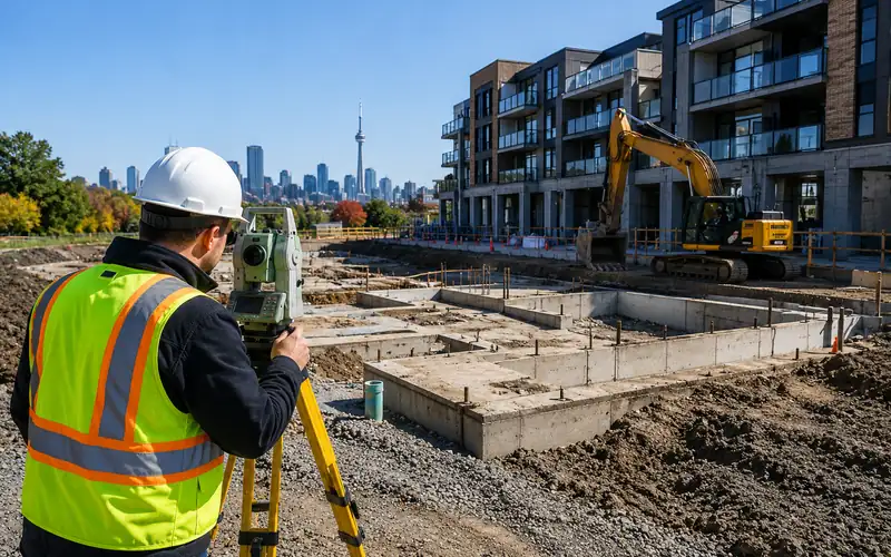 As-built survey GTA Toronto Ontario licensed OLS