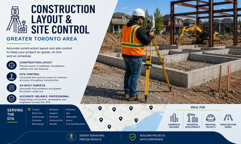 Construction layout site control service areas GTA Toronto Ontario licensed OLS