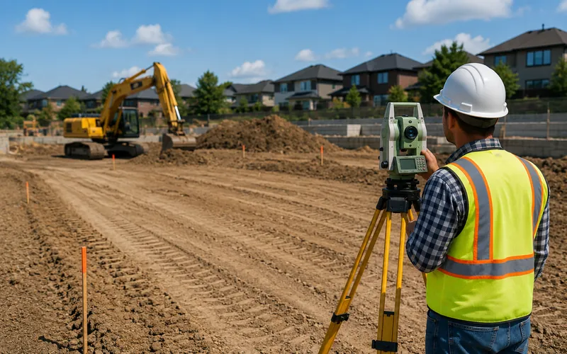 Grading and site plan support GTA Toronto Ontario licensed OLS
