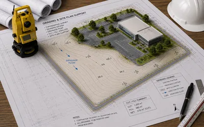 Grading site plan support GTA Toronto Ontario