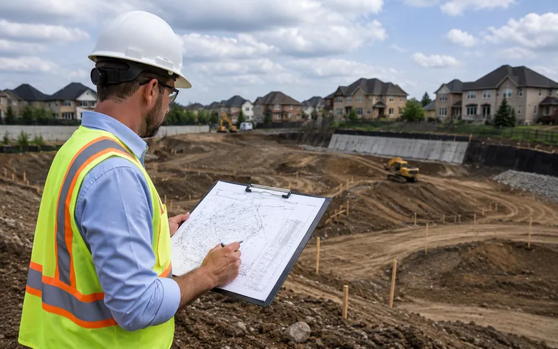 Grading and site plan support survey GTA Toronto Ontario licensed OLS