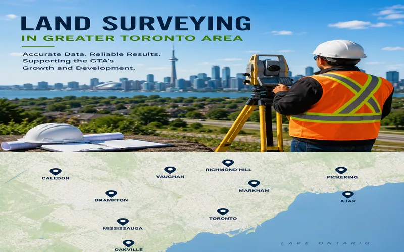 GTA land survey service areas Greater Toronto Area municipalities