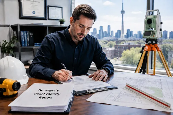 SRPR survey Toronto Ontario surveyor real property report GTA