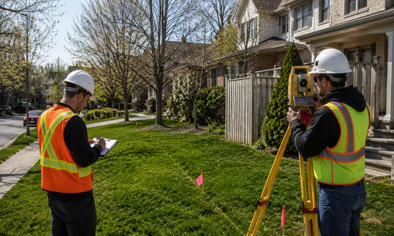 Boundary survey GTA Toronto Ontario licensed OLS