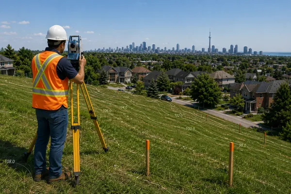 Topographic survey GTA Toronto Ontario